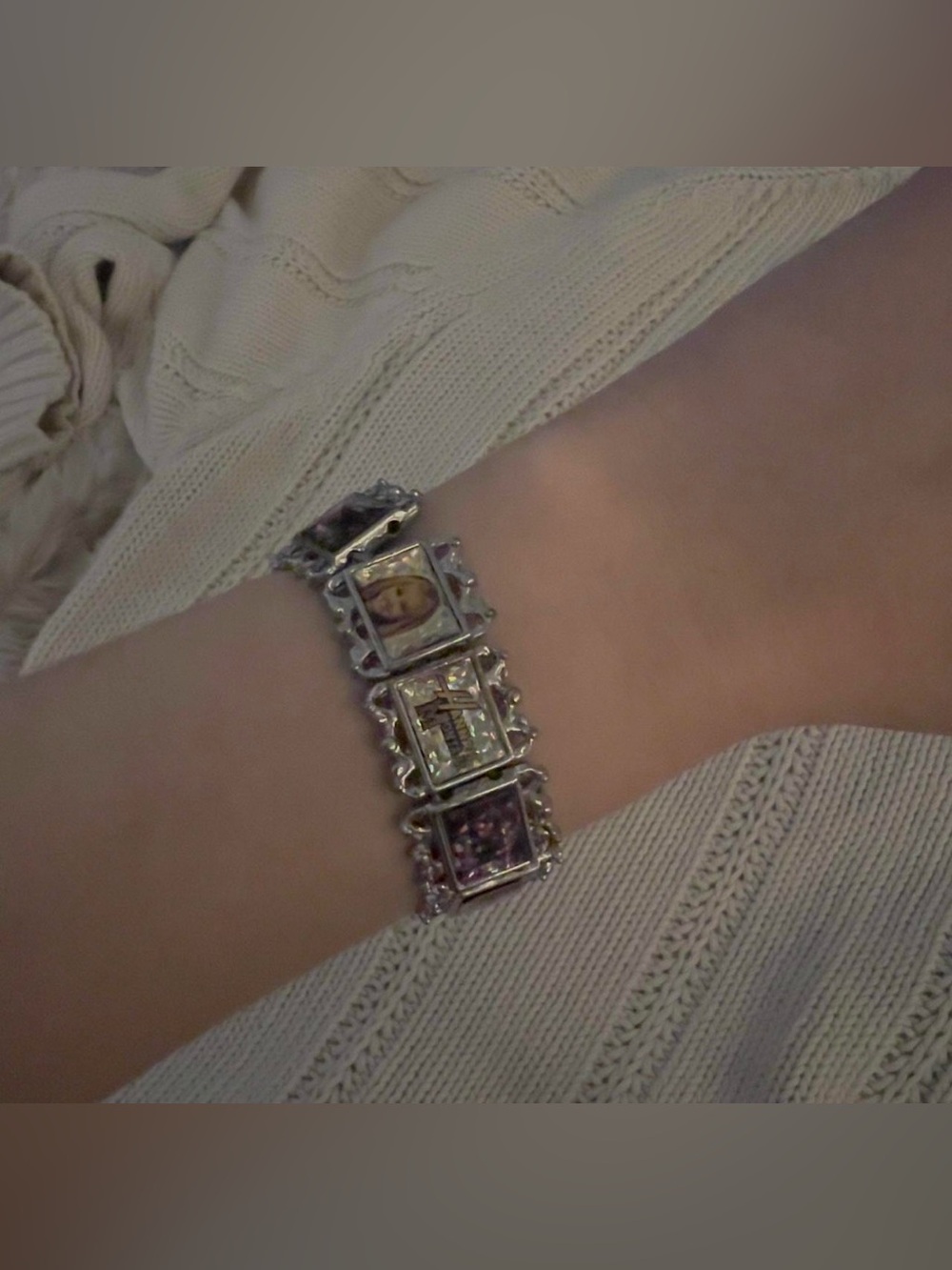 y2k hannah montana photo stretch bracelet w/extras